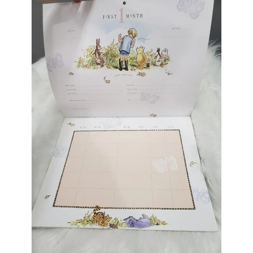 Vintage Classic Winnie The Pooh Baby's First Year Calendar